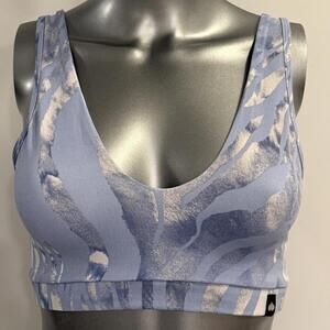 Booty By Brabants Stylish Blue Patterned Activewear Sports Bra One Size